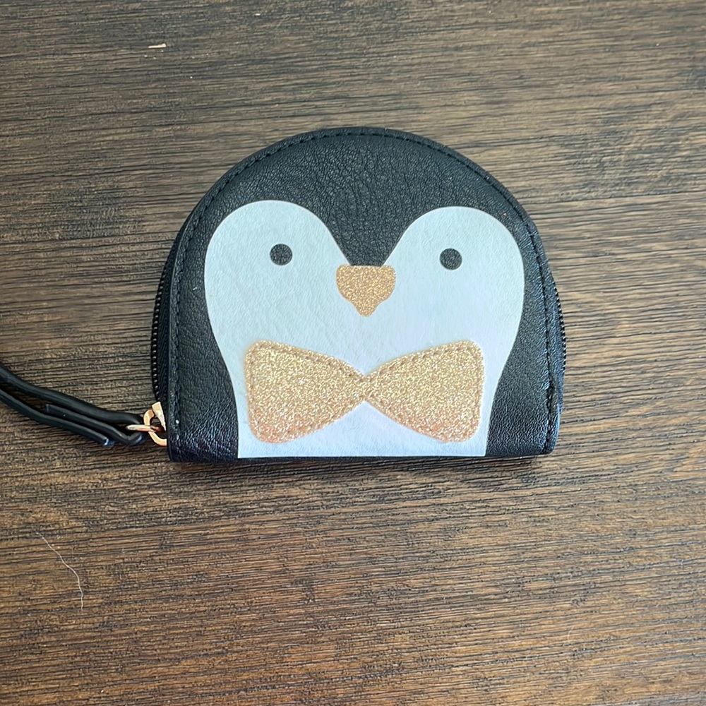 Lauren Conrad Black Penguin Coin Purse
